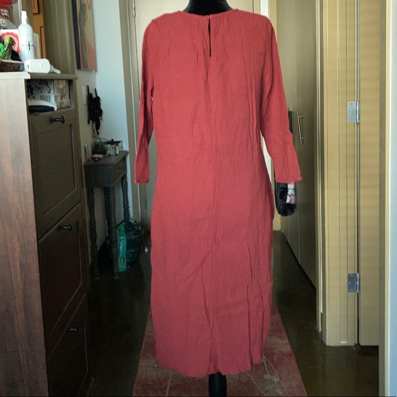 Suunday | NWT Cotton Gauze Dress - Terracotta, L - Picture 6 of 16